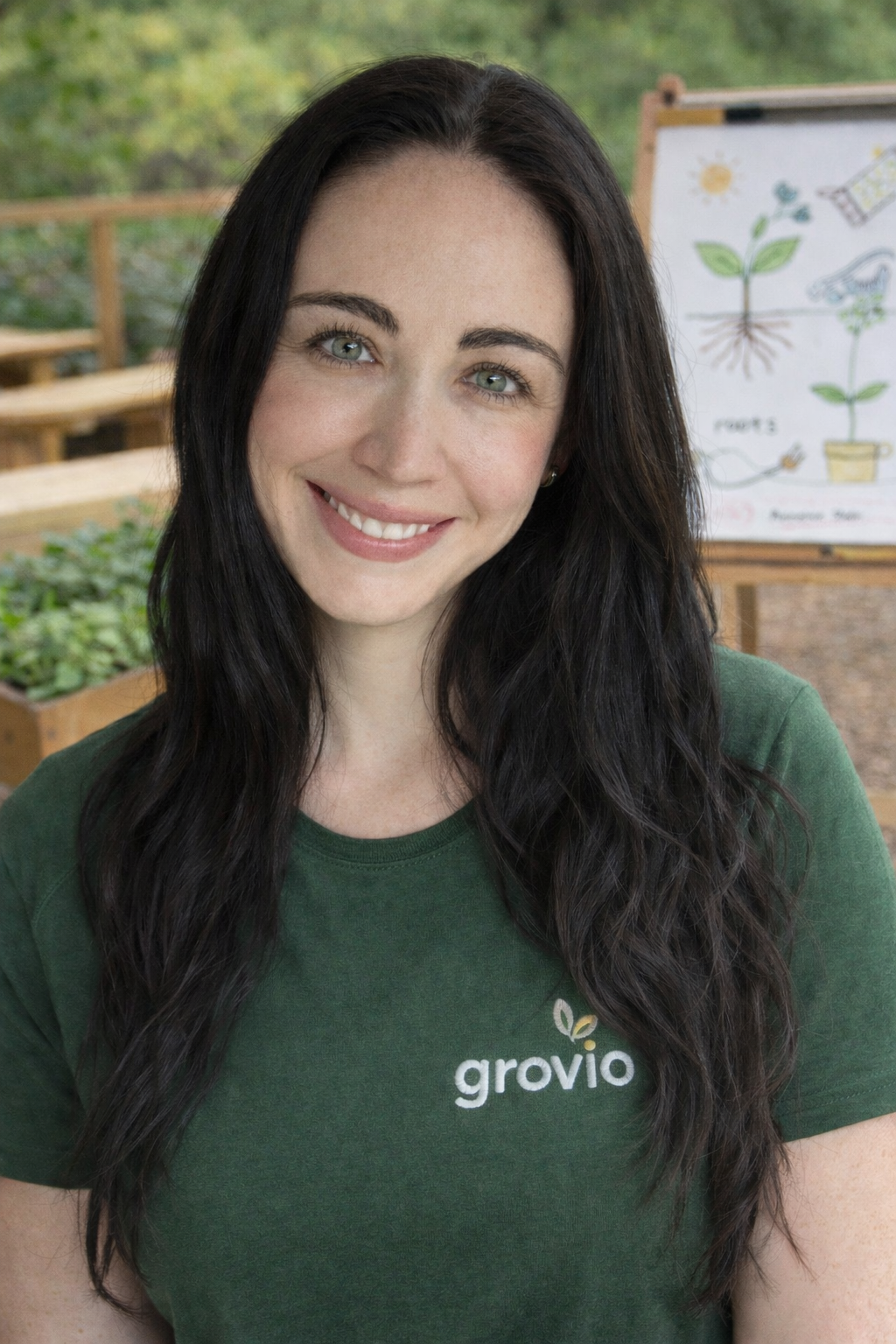 Claire, voice of the grovio Guide
